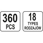 Automobilinis klipsų asortimentas Toyota, Lexus | 360 vnt. (YT-06650) Automobilinis klipsų asortimentas Toyota, Lexus | 360 vnt. (YT-06650)